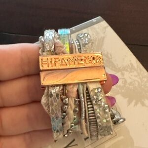 Hipanema Multistrand Bracelet with Metallic Accents